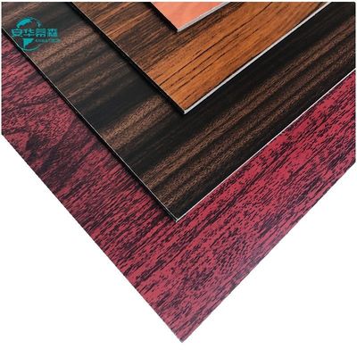 2440mm الخشب الحبوب الألومنيوم اللوحة المركبة الجدار الخارجي لوحات تغطية 2mm 3mm