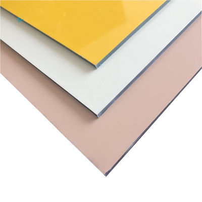 ISO9001 ألواح الحائط Acp اللوحات الخارجية الغطاء الداخلي ألومنيوم اللوحة المركبة 0.06mm