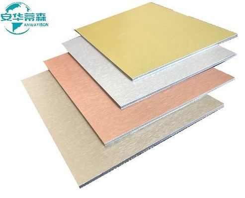 لوحة مركبة من الألومنيوم عالية اللمعان 2440mm Acp Mirror Sheet 3mm 4mm