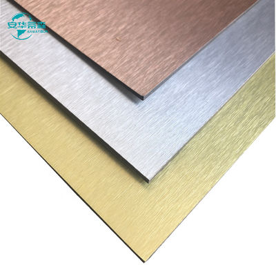 ألومنيوم مركب مفرش ACP المقاومة للتآكل أوراق Acp لامعة 2440mm