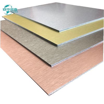 ملمع عالي مفرش ACP التغليف الألومنيوم الخارجي 2440mm الطول 1220mm العرض