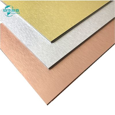 مواد البناء الألومنيوم المسحوق Acm 1220mm عرض ألومنيوم Acp ورقة